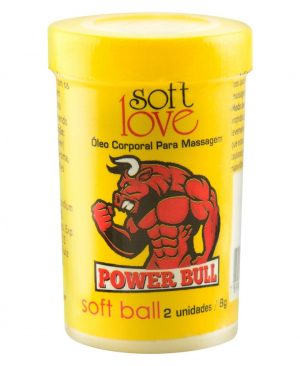 Soft Ball Bolinha Power Bull 8g 02 Unidades Soft Love