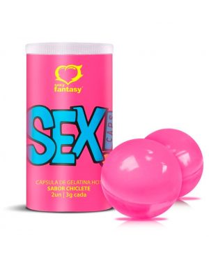 Sex Caps! Bolinha Beijável Chiclete Hot 2 Unidades Sexy Fantasy